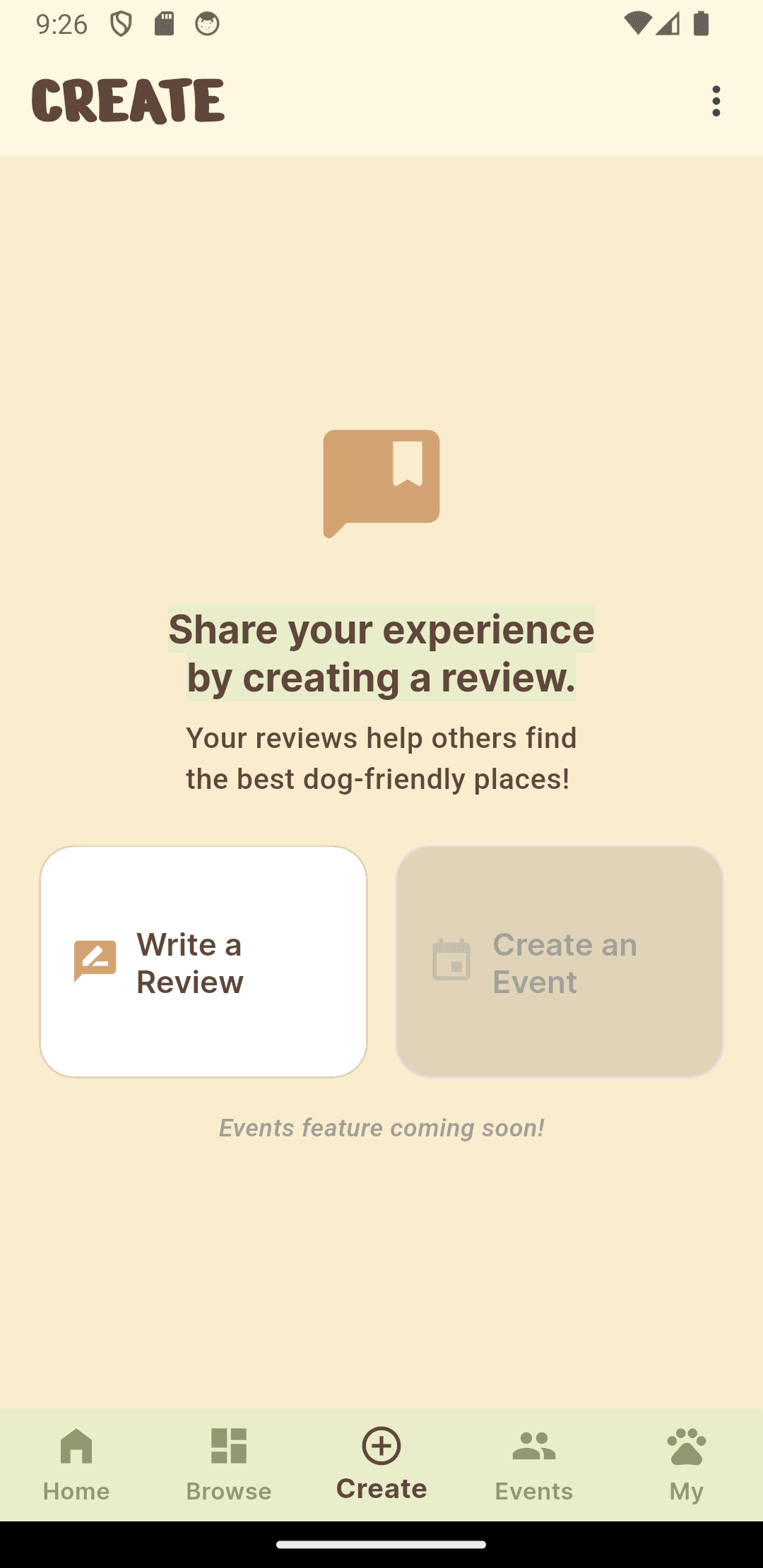 Create a listing screen