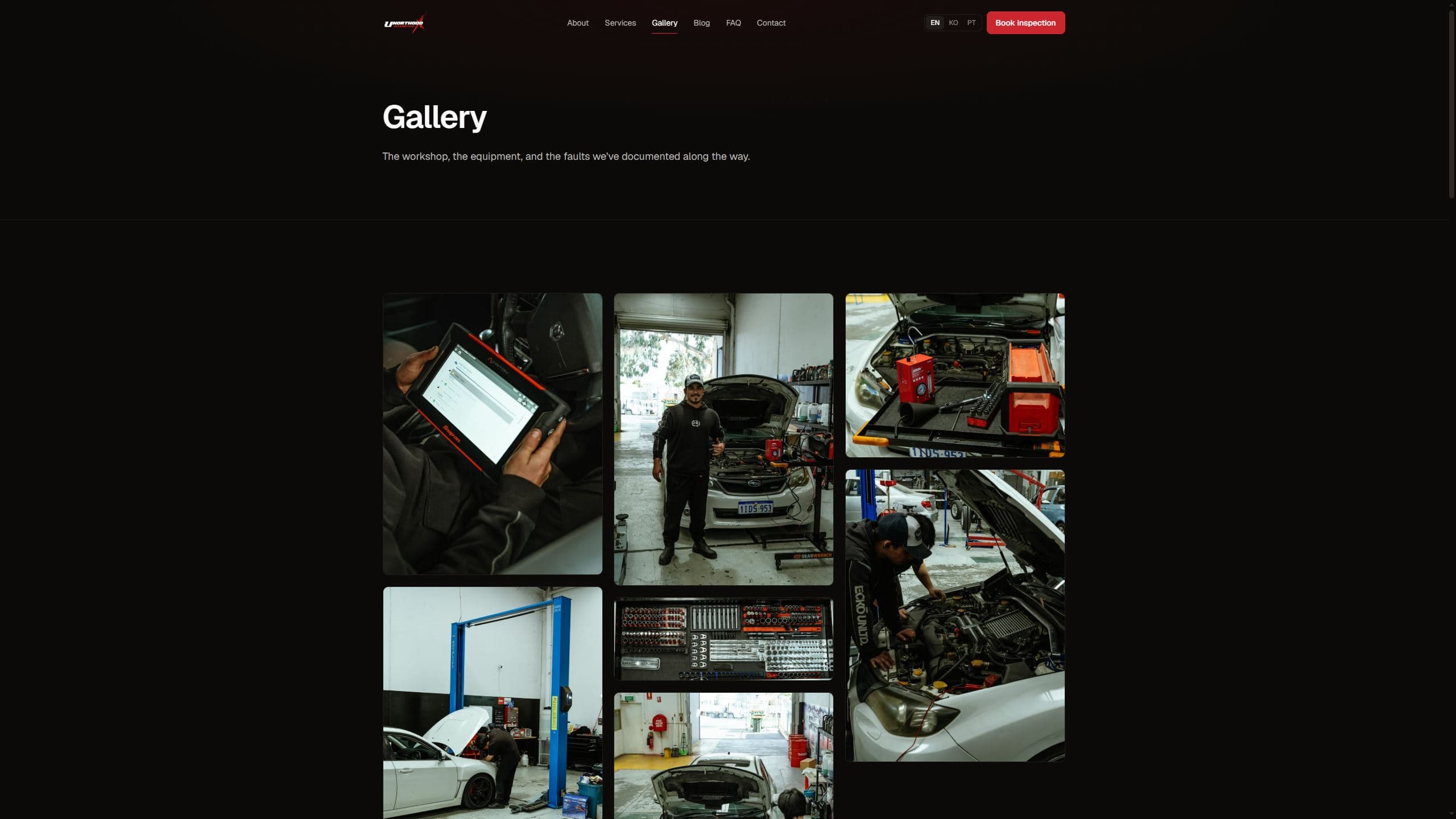 Unorthodox Automotive gallery page